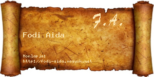 Fodi Aida névjegykártya